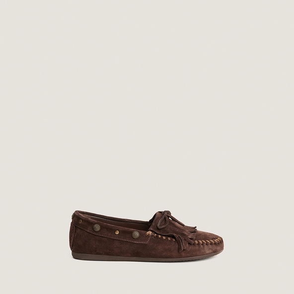 Mocassins souples à lacets en croûte marron | LOUISON | Jonak