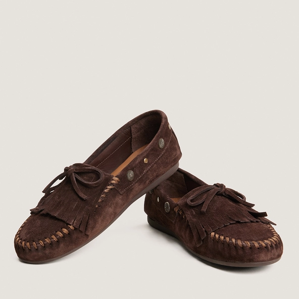 Mocassins souples à lacets en croûte marron | LOUISON | Jonak