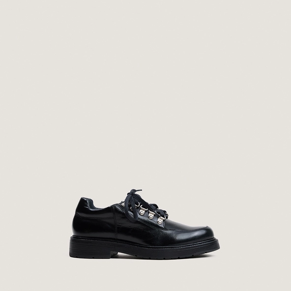 Derbies à lacets en cuir noir | DOEILLET | Jonak