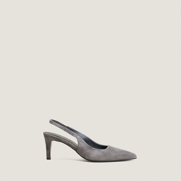 Slingbacks à talon en velours gris | DIAMANTELLE | Jonak