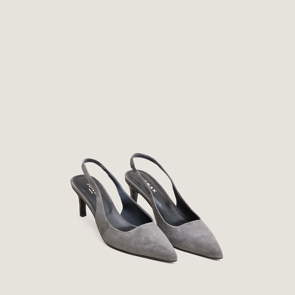 Slingbacks à talon en velours gris | DIAMANTELLE | Jonak