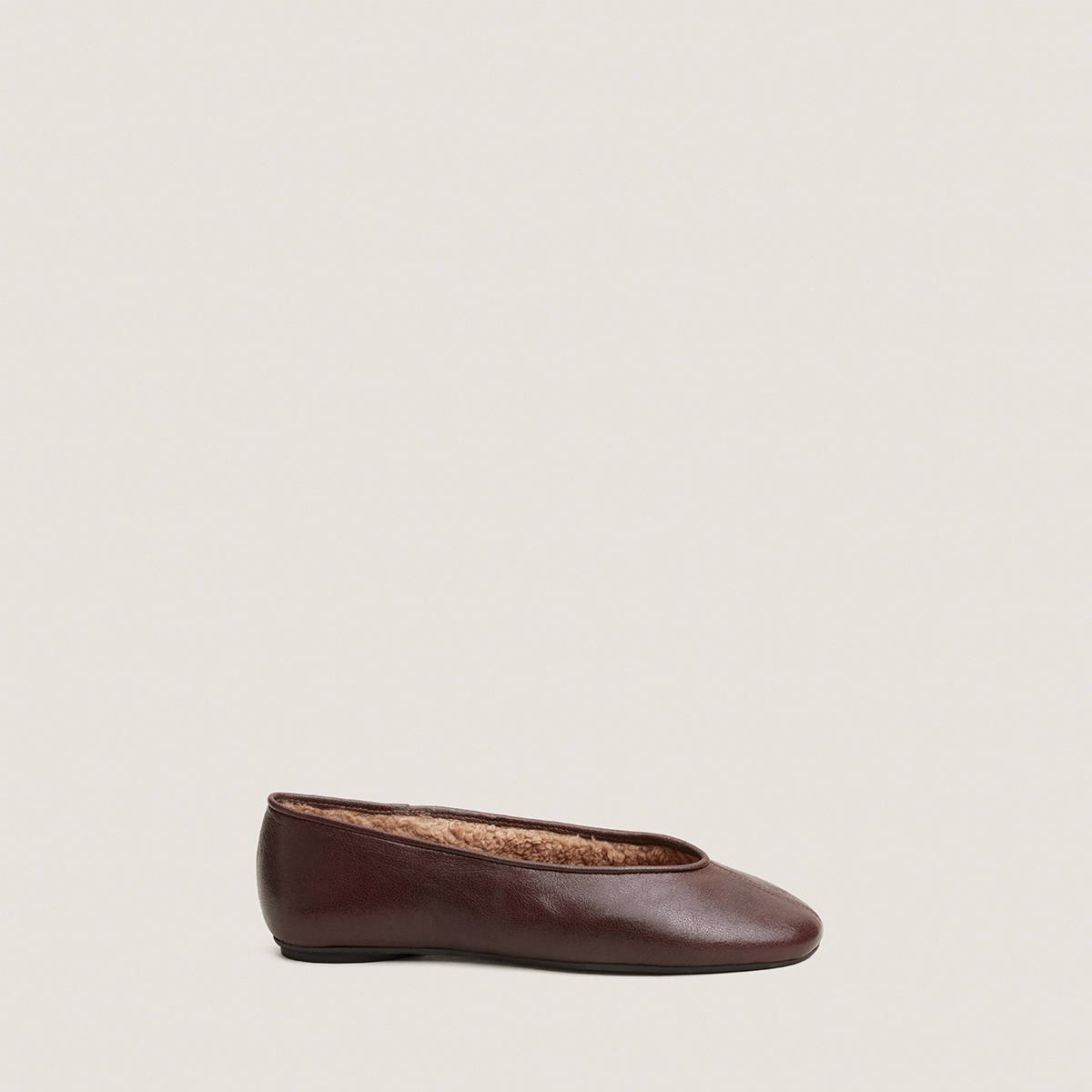 Ballerines &agrave; bouts ronds en cuir vieilli marron | DULCETTA | Jonak