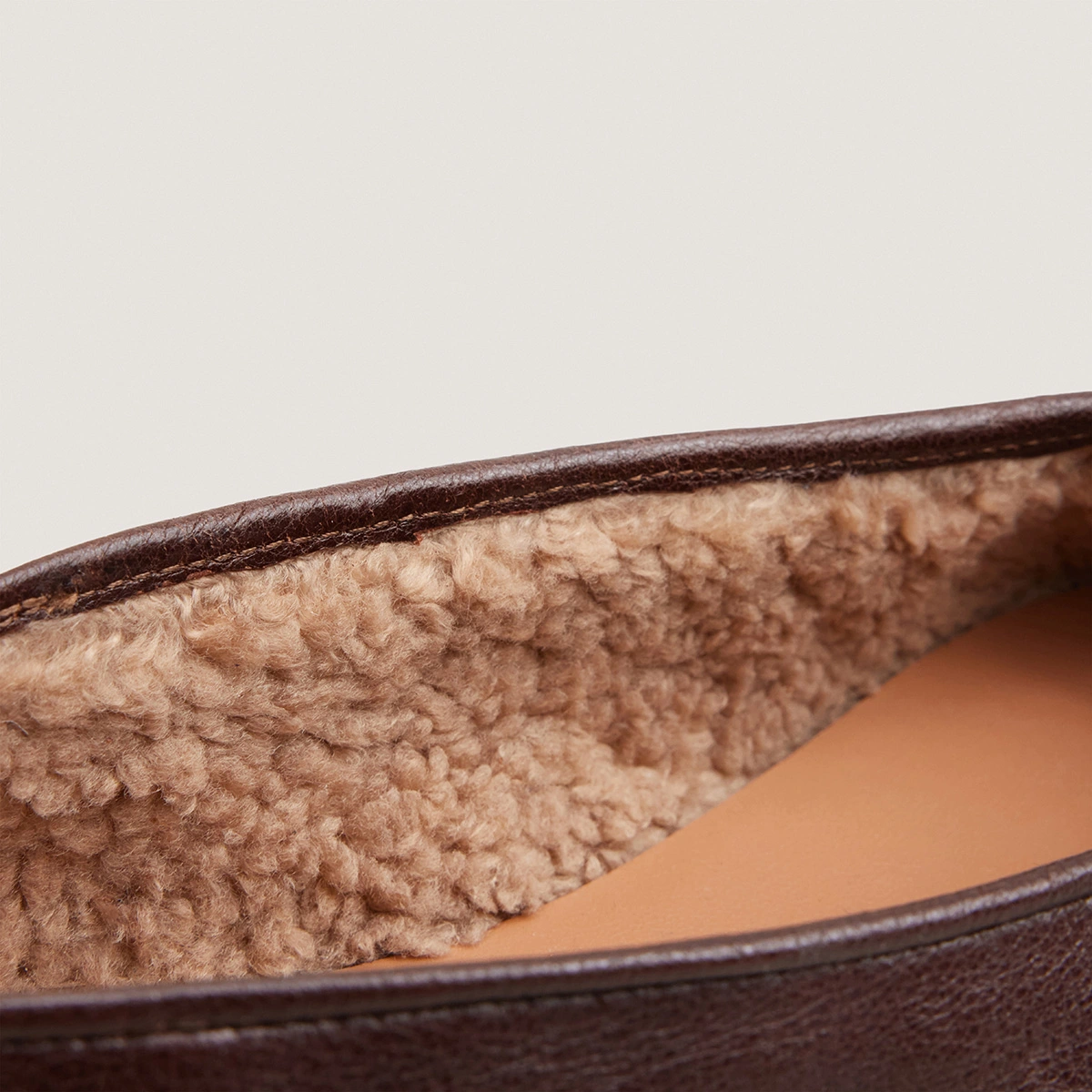 Ballerines &agrave; bouts ronds en cuir vieilli marron | DULCETTA | Jonak