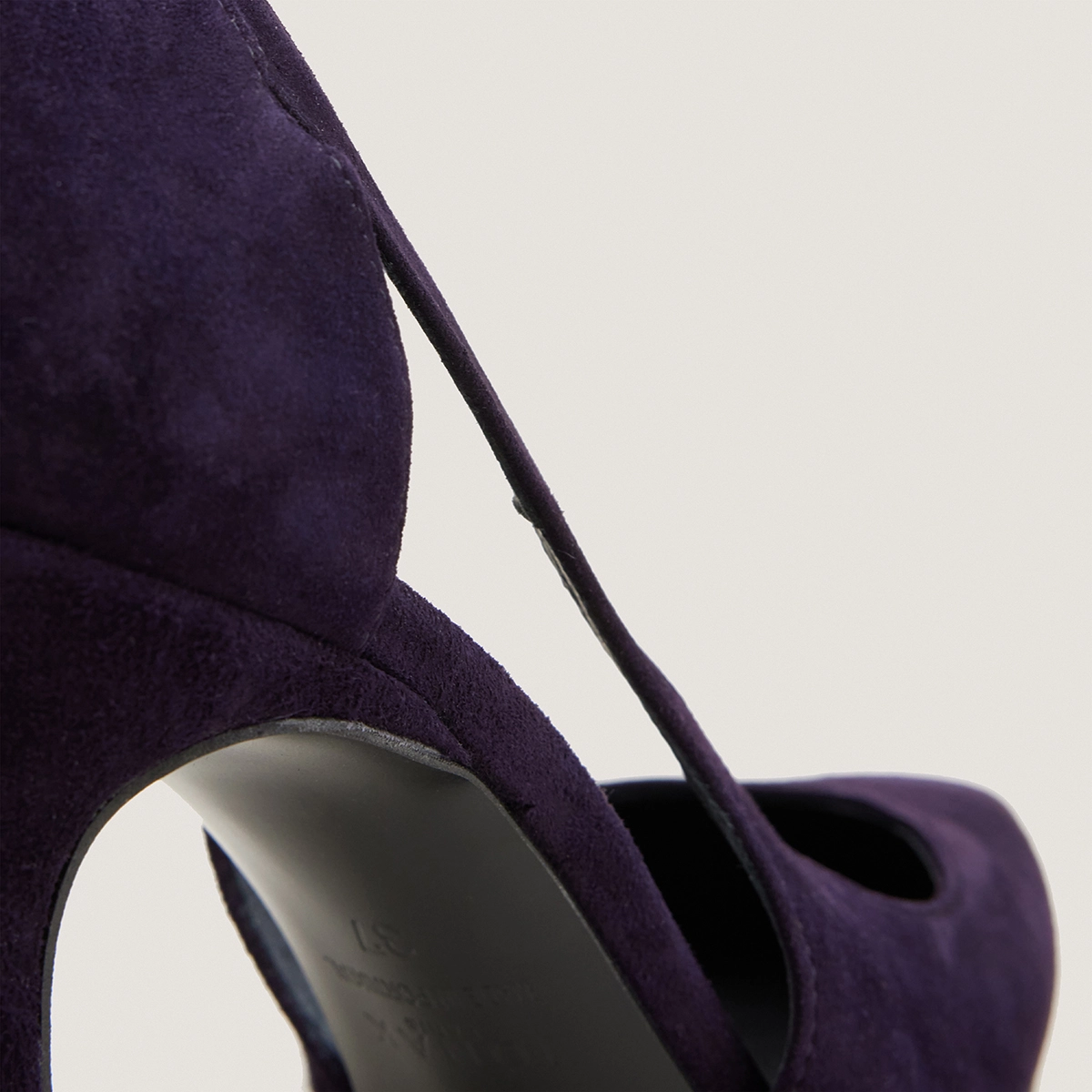 Escarpins à talons et bouts pointus en velours violet | DEDGAR | Jonak