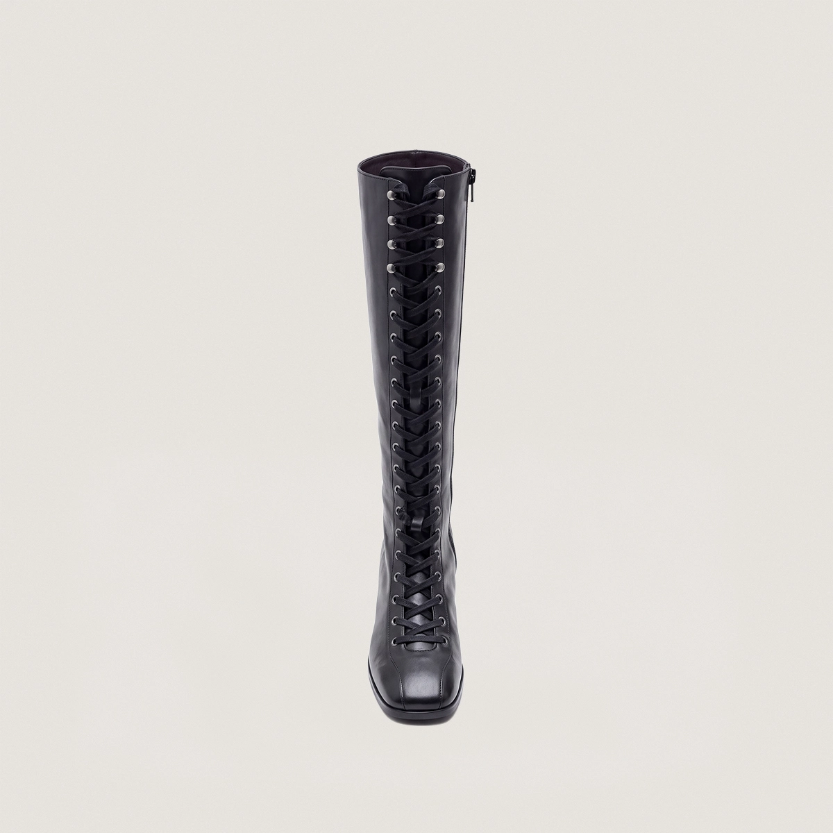 Bottes à talons en cuir noir | VISION | Jonak