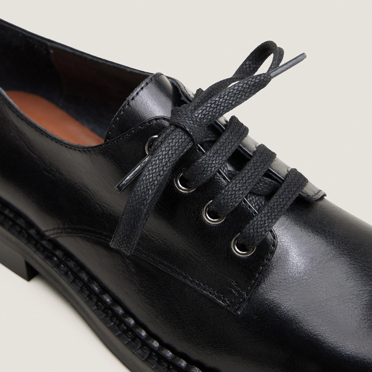 Derbies à lacets en cuir noir | DIVONE | Jonak