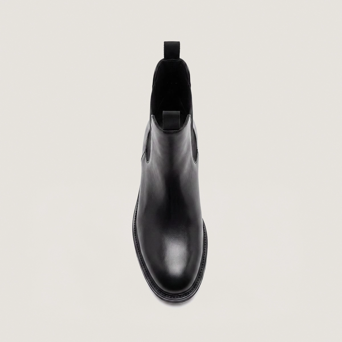 Boots à bouts ronds en cuir noir | DOOTS | Jonak