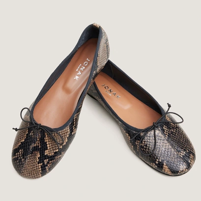 Ballerines à petits lacets taupe