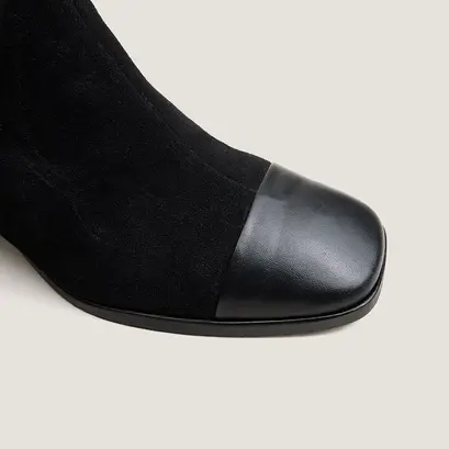 Boots à talon noir