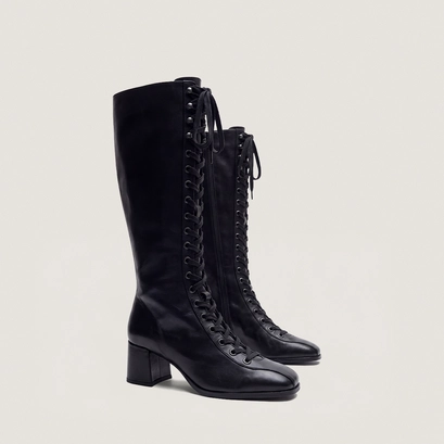 Bottes à talons noir