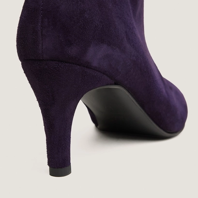 Boots à talon violet