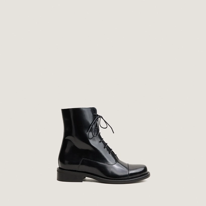 Boots à bouts ronds noir