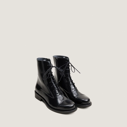 Boots à bouts ronds noir