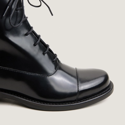 Boots à bouts ronds noir