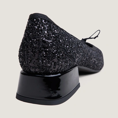 Ballerines à bouts ronds noir