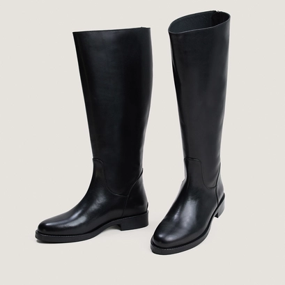 Bottes à talon noir