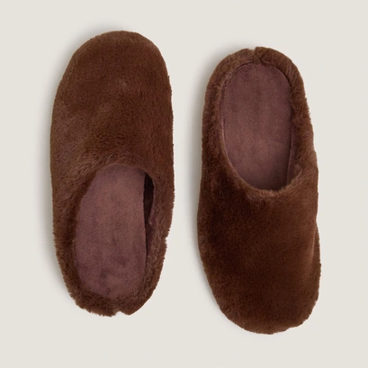 Chaussons en fluffy marron | JUDE | Jonak