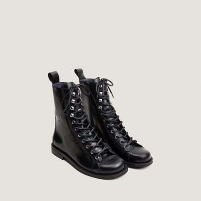 Boots à bouts ronds noir