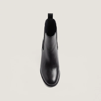 Boots à bouts ronds noir