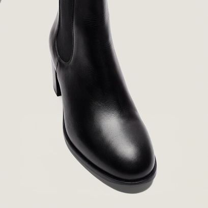 Boots à bouts ronds noir