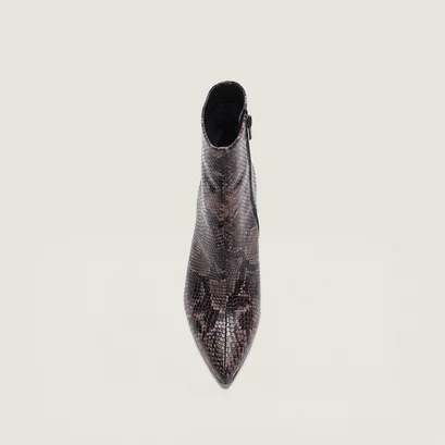 Bottines à bouts pointus taupe