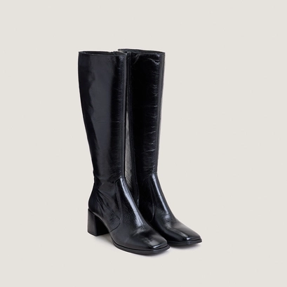 Bottes à bouts carrés noir