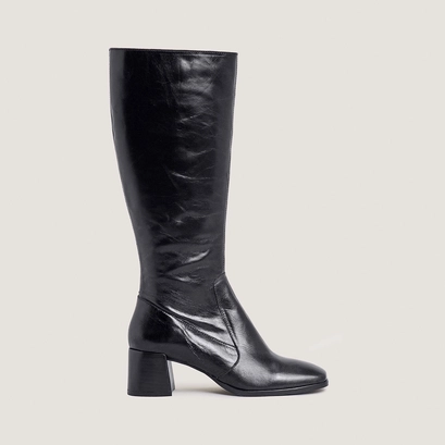 Bottes à bouts carrés noir