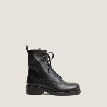 Boots à lacets noir
