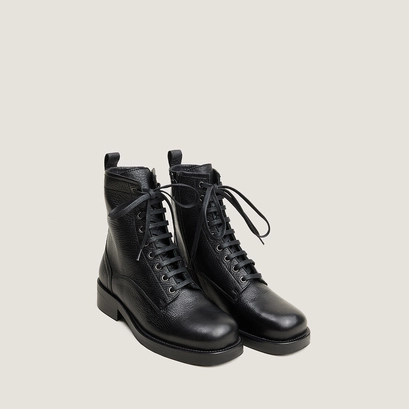 Boots à lacets noir
