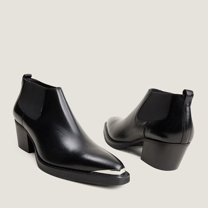 Boots à talon noir