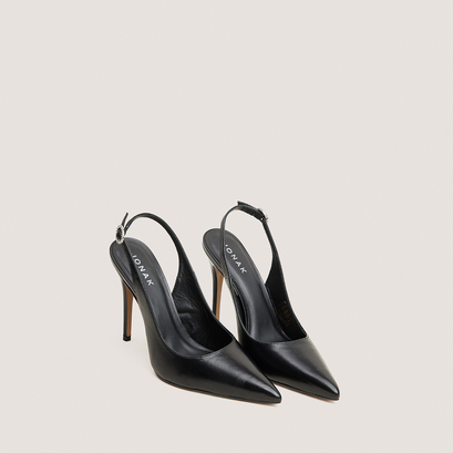Escarpins slingbacks à bouts pointus noir
