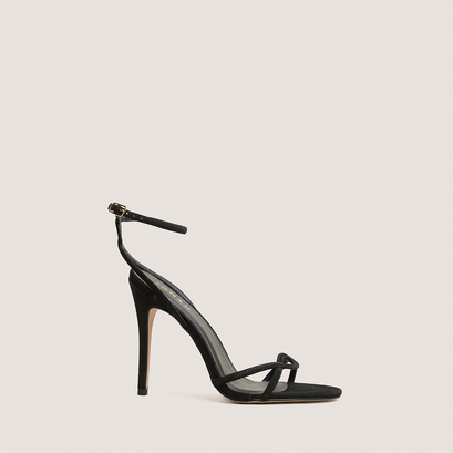 Sandales à talons hauts en velours noir | FABULEUSE | Jonak