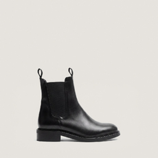 Boots &agrave; bouts ronds noir