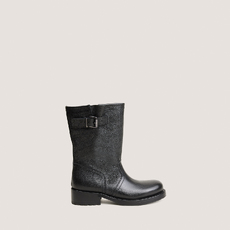 Boots &agrave; bouts ronds noir