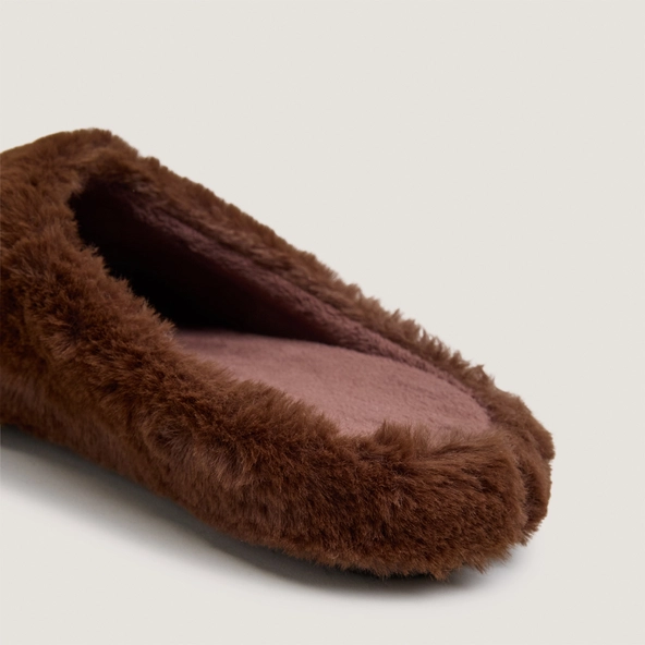 Chaussons en fluffy marron | JUDE | Jonak