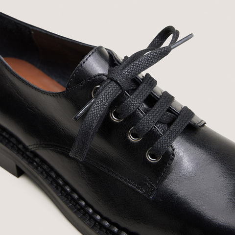 Derbies &agrave; lacets noir