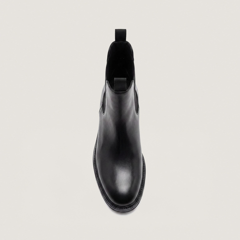 Boots &agrave; bouts ronds noir