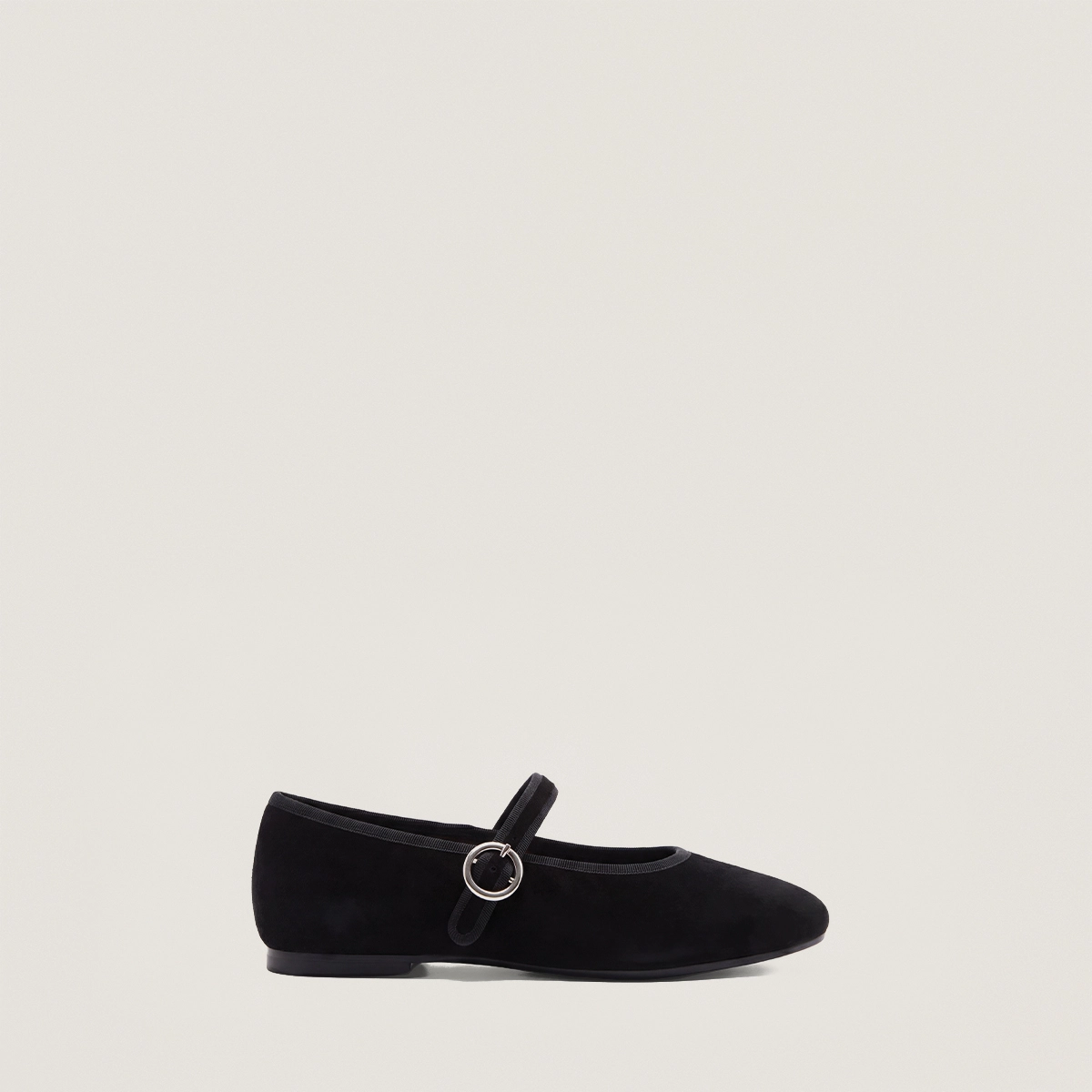 Ballerines à brides et boucles ajustables en velours noir | DEESSE | Jonak