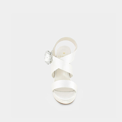 Sandales à brides en satin blanc | AUDACIEUSE | Jonak