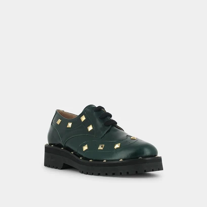 Derbies à clous vert