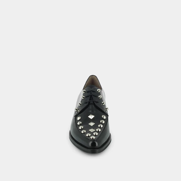 Derbies à clous en cuir noir | DEFOE | Jonak