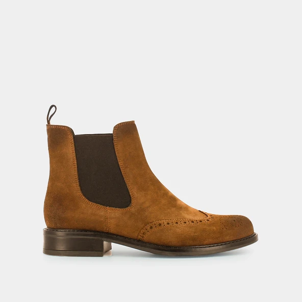 Boots plates en croute camel | TRIM | Jonak