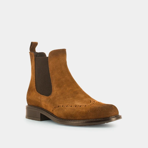 Boots plates en croute camel | TRIM | Jonak