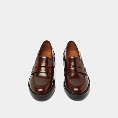 Mocassins à bouts ronds marron