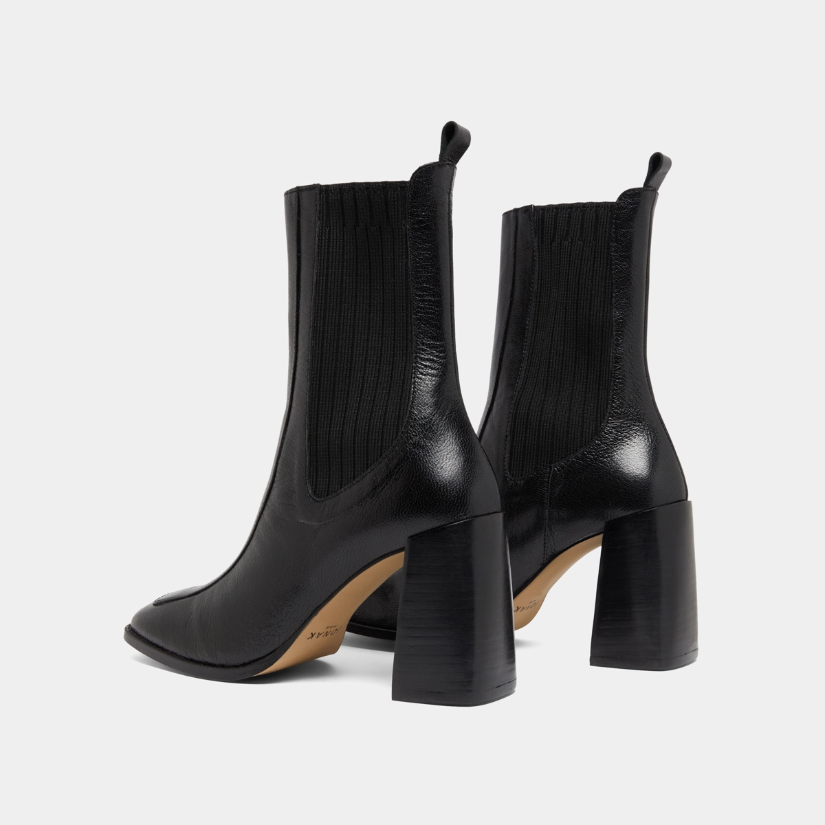 Bottines à talons hauts en cuir noir | VANTI | Jonak