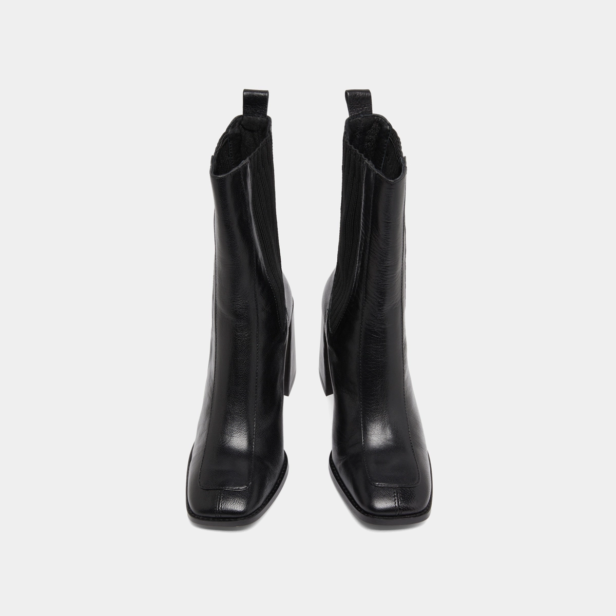 Bottines à talons hauts en cuir noir | VANTI | Jonak