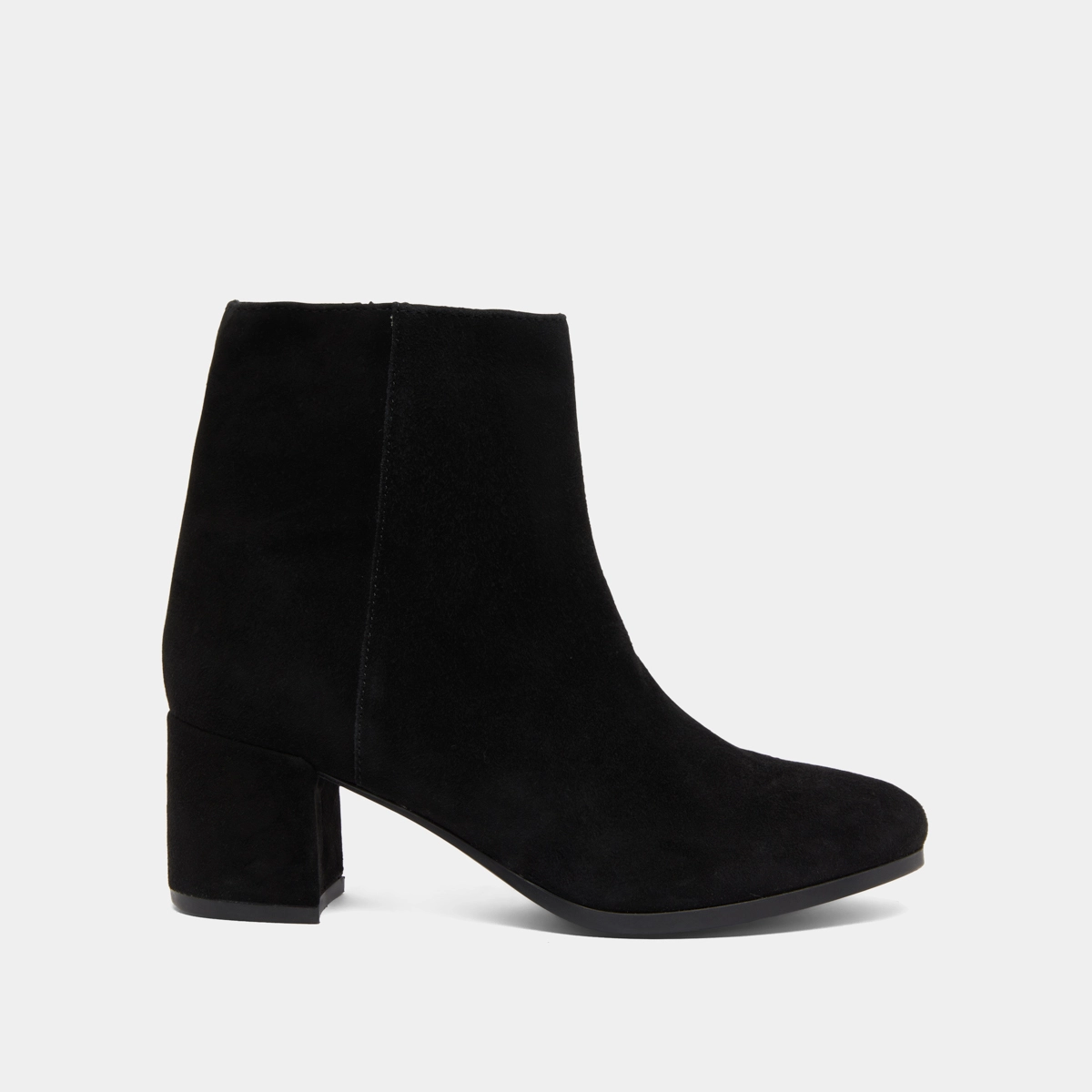 Boots &agrave; talons en velours noir | ANNICK | Jonak