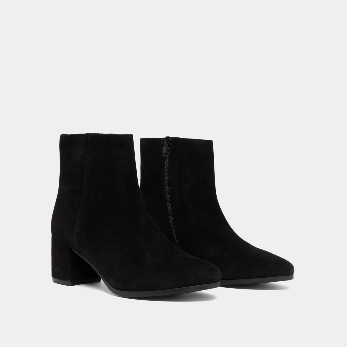 Boots &agrave; talons en velours noir | ANNICK | Jonak