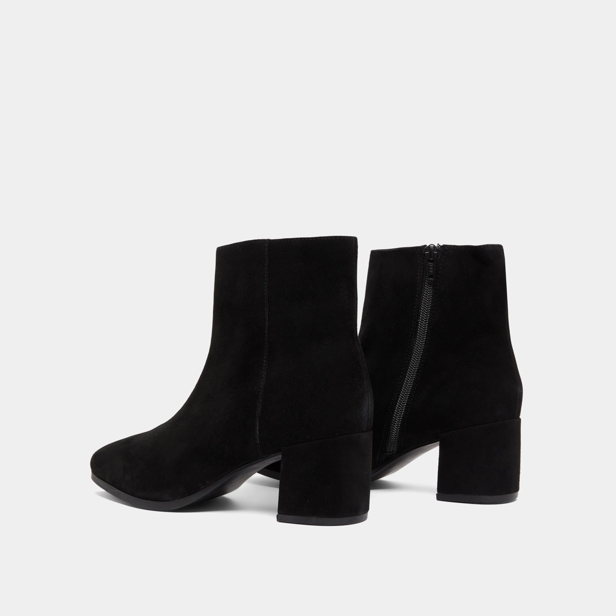 Boots &agrave; talons en velours noir | ANNICK | Jonak