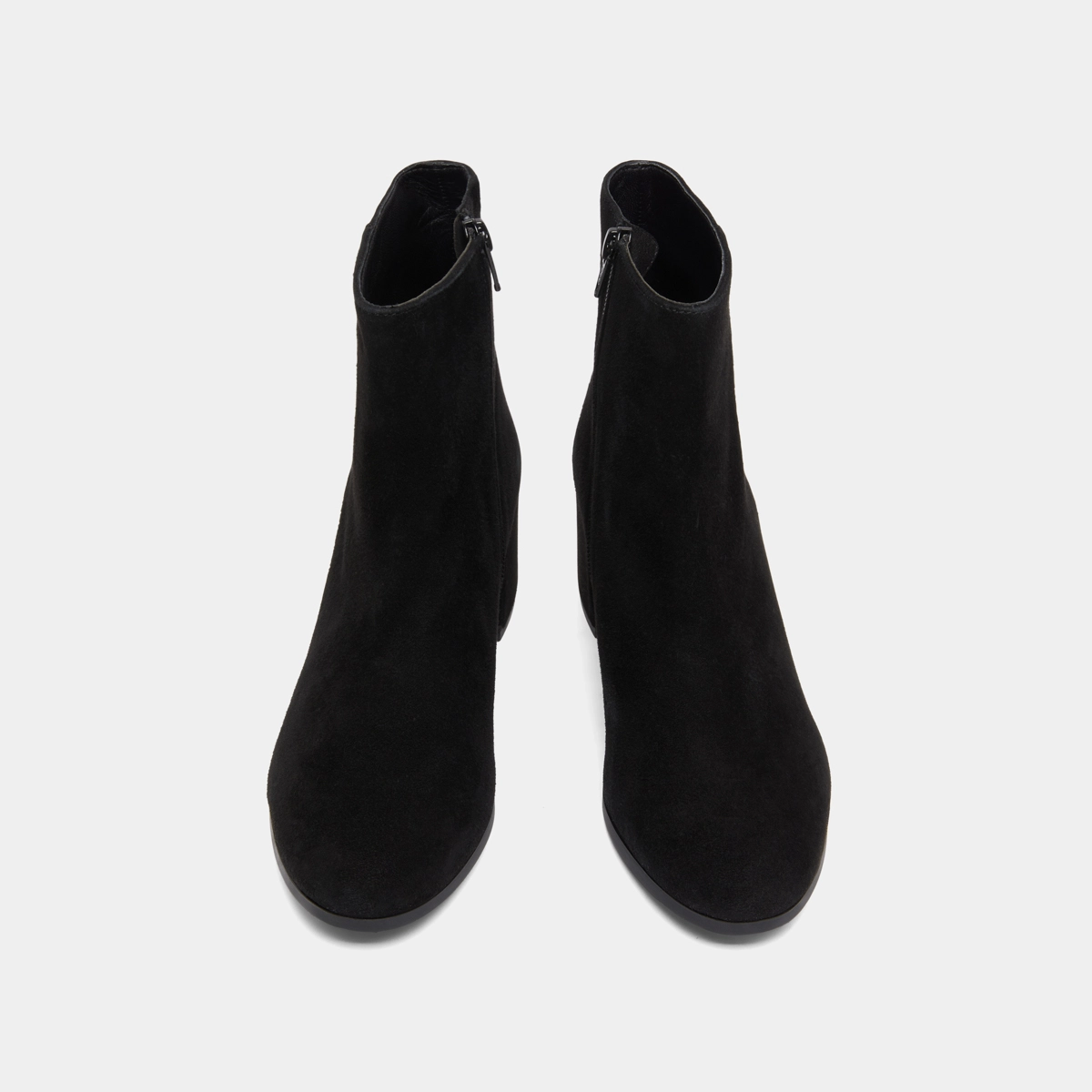 Boots &agrave; talons en velours noir | ANNICK | Jonak